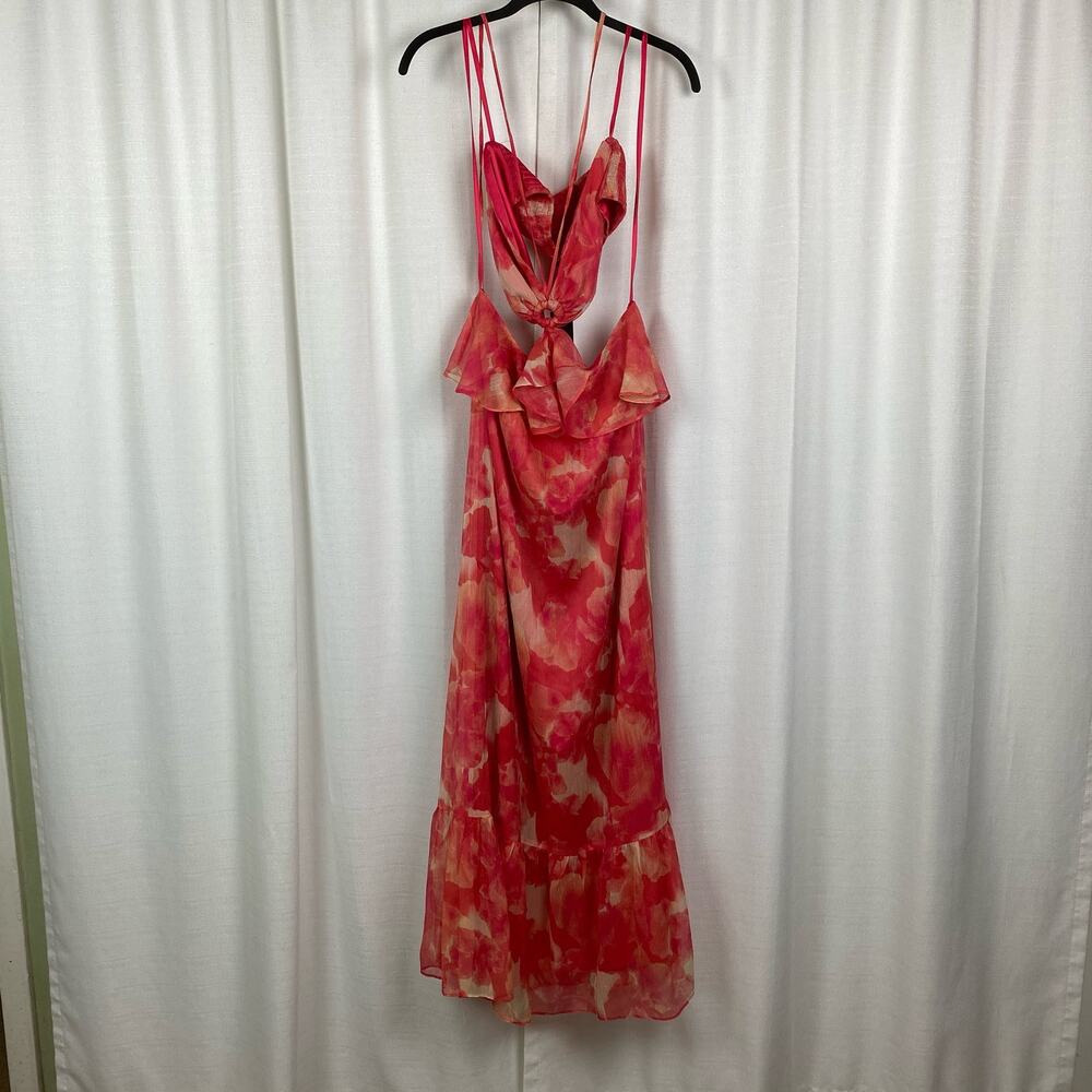 Gianni Bini Cherry Myra Halter Cutout Maxi Dress Sz.10 NWT - Picture 5 of 16